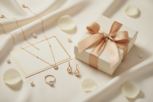 Why YUBIRAA hampers make the best anniversary gift — luxury anti-tarnish 18K gold PVD jewellery gift hamper with necklace, earrings, ring and premium gift box by YUBIRAA