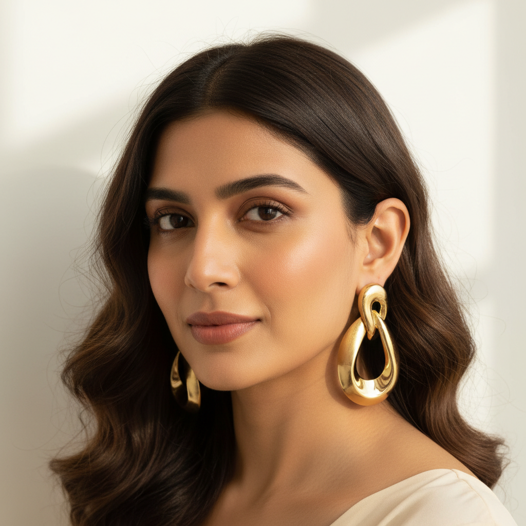 Gold Statement Earrings for Women — Bold & Elegant Designs | YUBIRAA