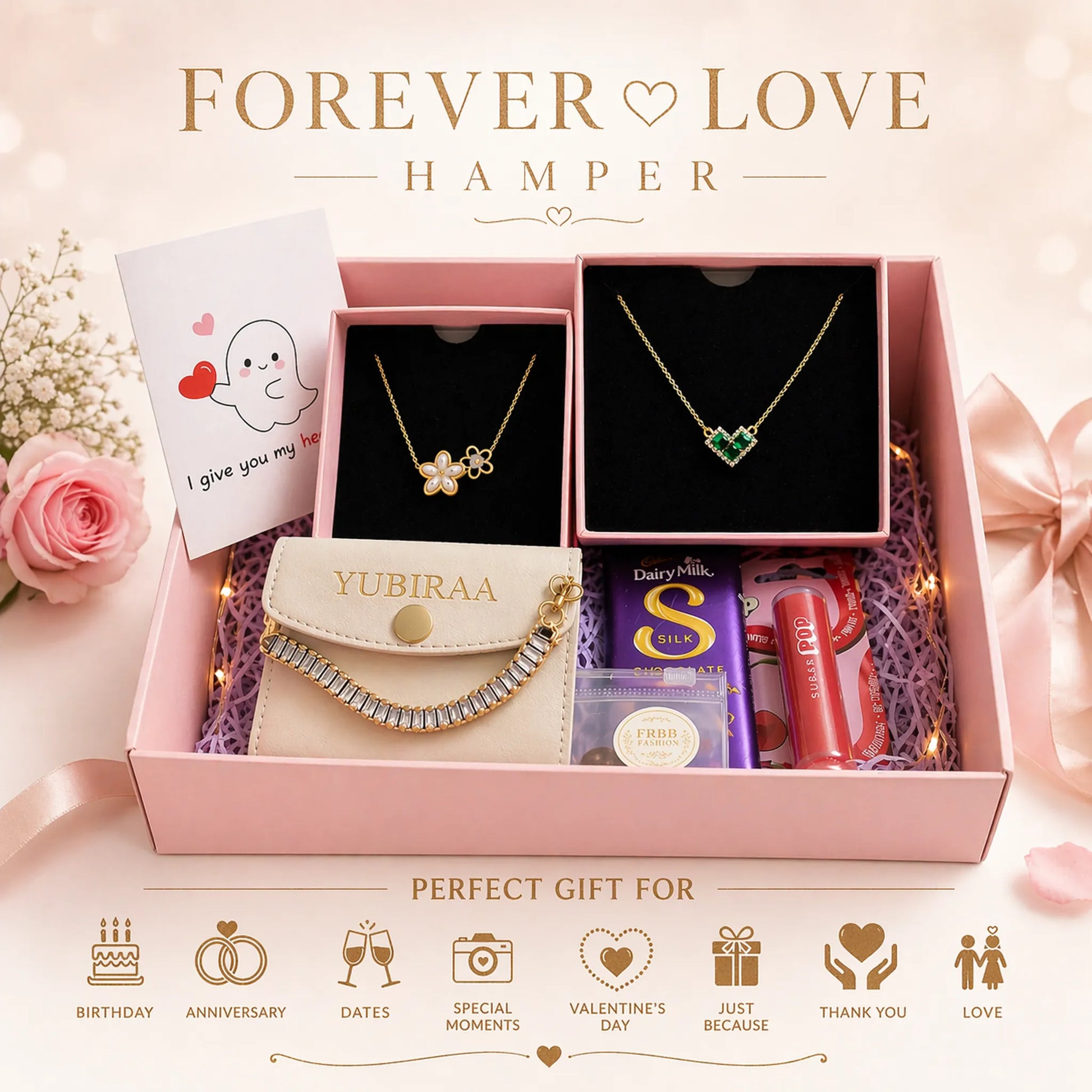 yubiraa anti tarnish forever love hamper perfect for every occassion