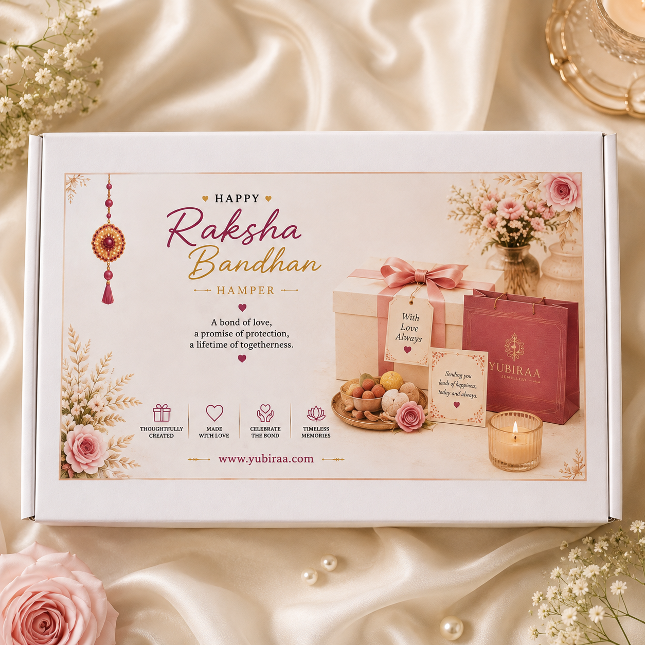 Rakhi Hamper – Choose Box & Add Jewellery of Your Choice from our Collection  (Min 5 | Max 10 )